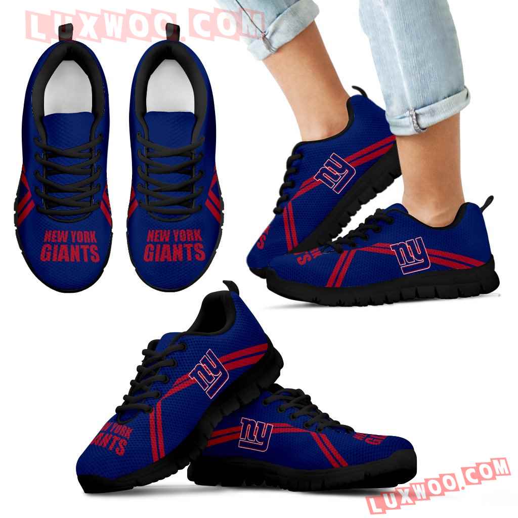 New York Giants Parallel Line Logo Sneakers - Luxwoo.com