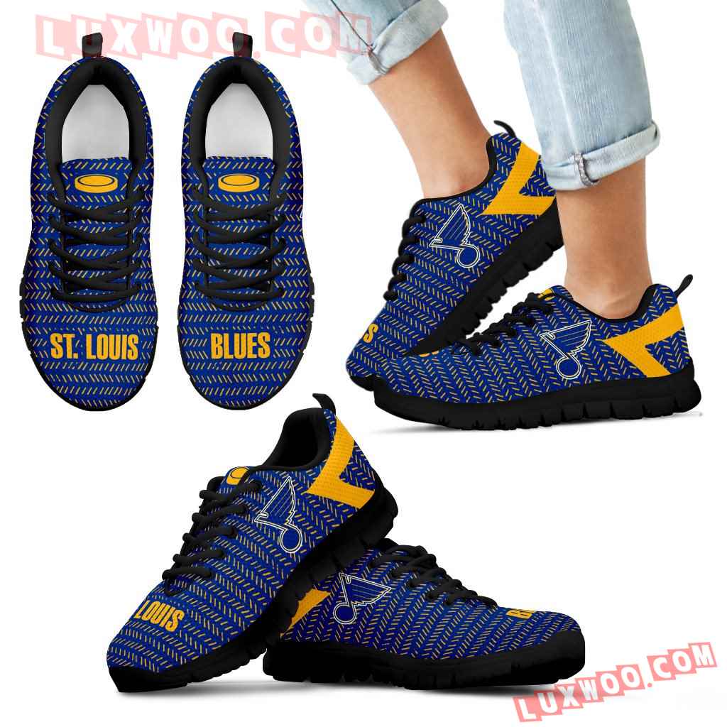 Pattern Logo Slide In Line St Louis Blues Sneakers
