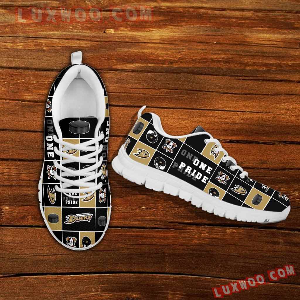 Pride Flag Anaheim Ducks Sneakers