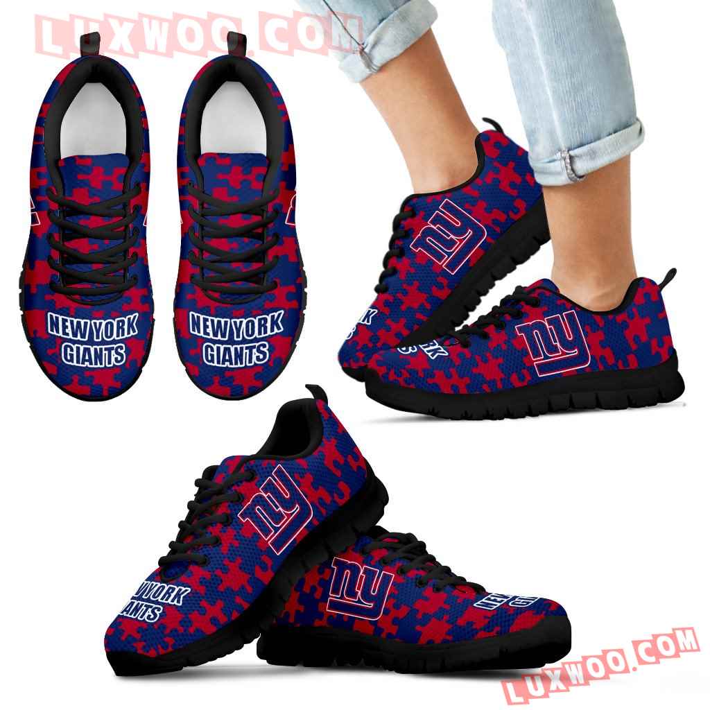 Puzzle Logo With New York Giants Sneakers
