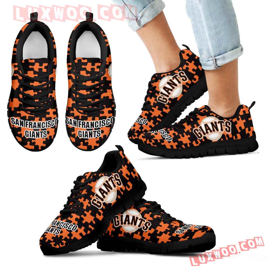 Puzzle Logo With San Francisco Giants Sneakers