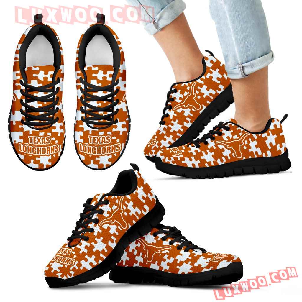 Puzzle Logo With Texas Longhorns Sneakers