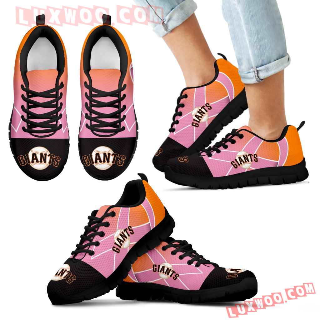 San Francisco Giants Cancer Pink Ribbon Sneakers