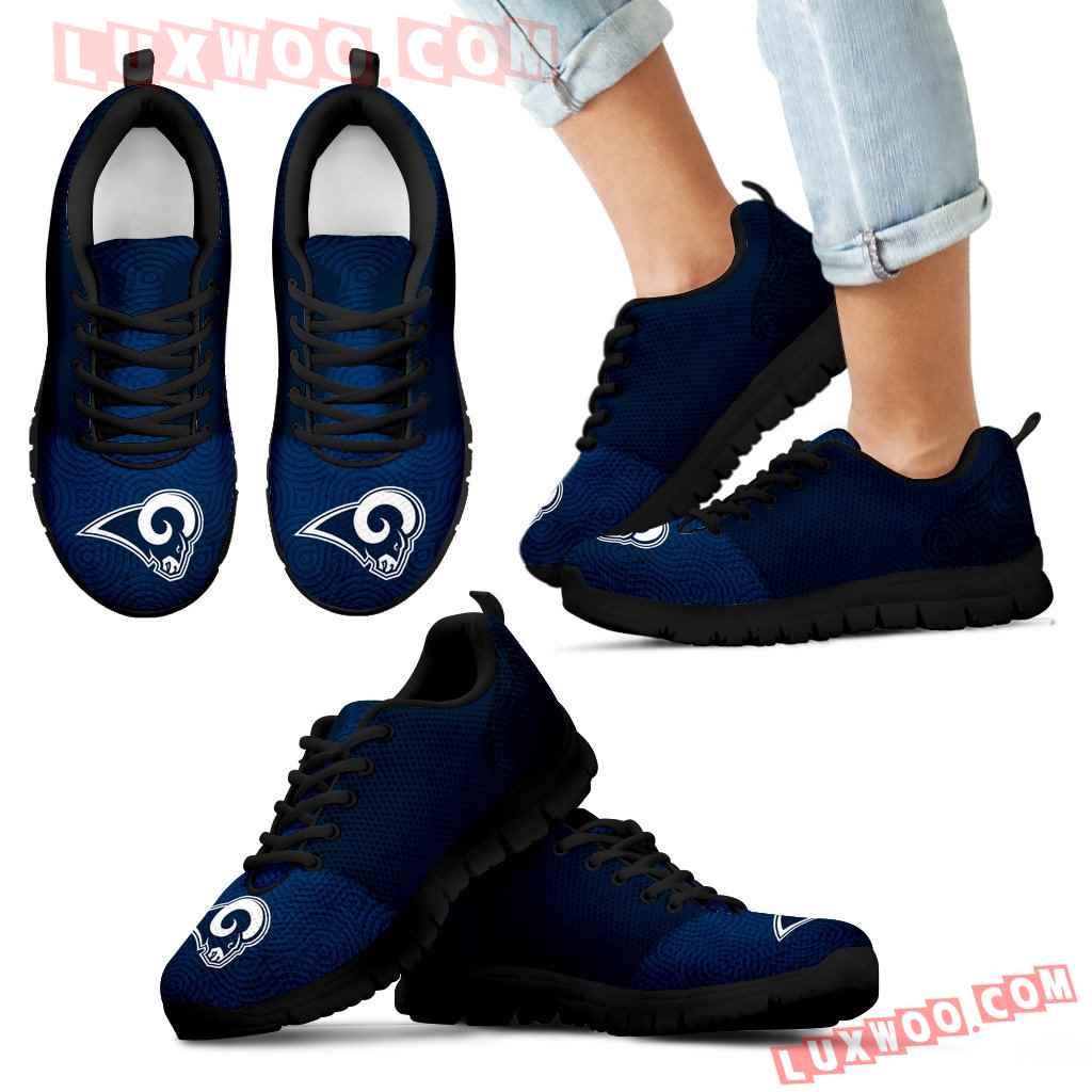 Seamless Line Magical Wave Beautiful Los Angeles Rams Sneakers