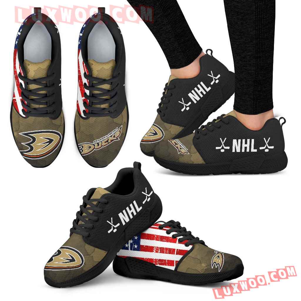 Simple Fashion Anaheim Ducks Shoes Athletic Sneakers