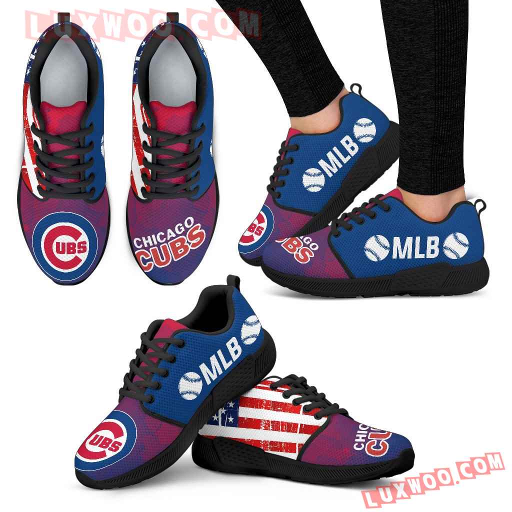 Simple Fashion Chicago Cubs Shoes Athletic Sneakers