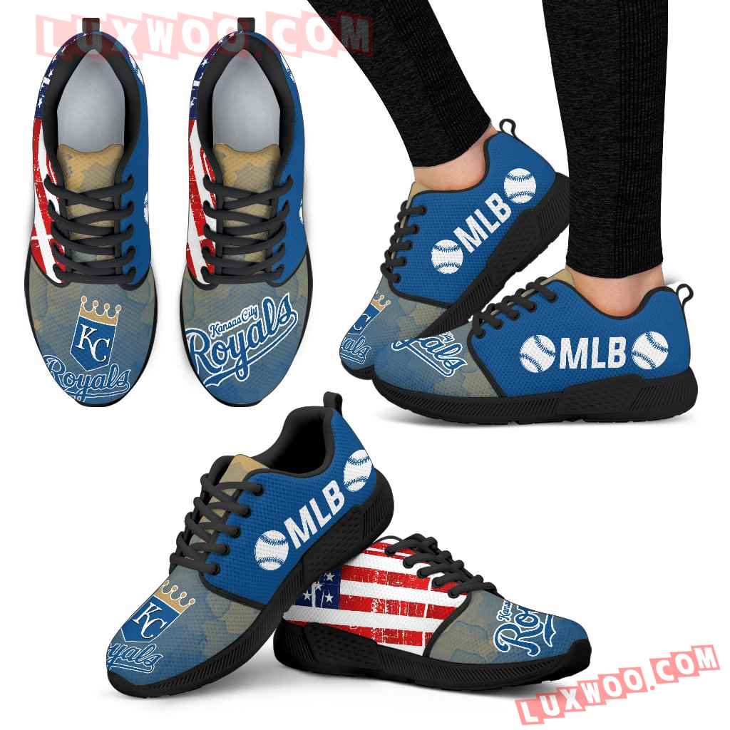 Simple Fashion Kansas City Royals Shoes Athletic Sneakers