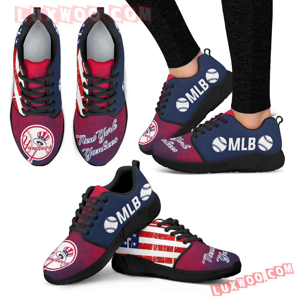 Simple Fashion New York Yankees Shoes Athletic Sneakers