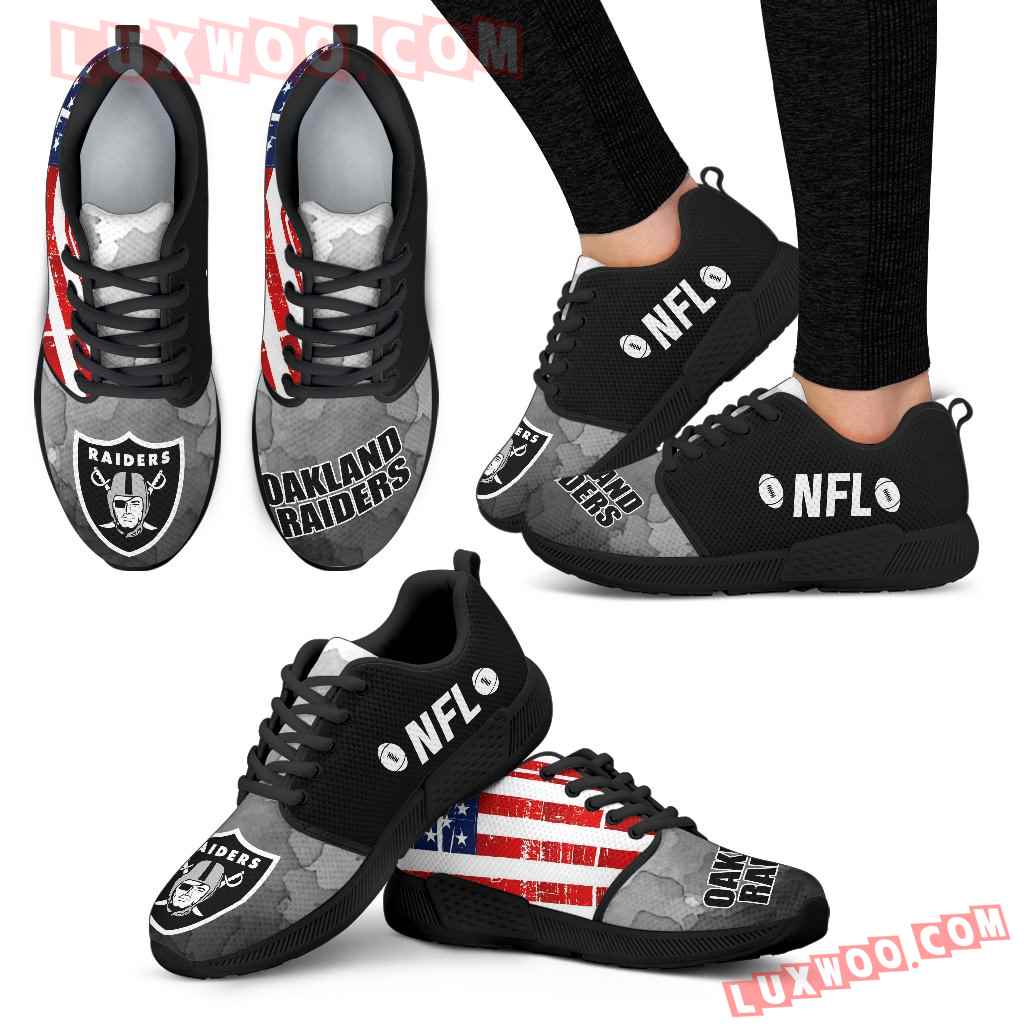 Simple Fashion Oakland Raiders Shoes Athletic Sneakers
