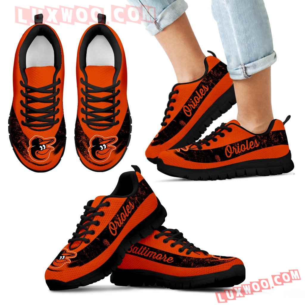 Single Line Logo Baltimore Orioles Sneakers