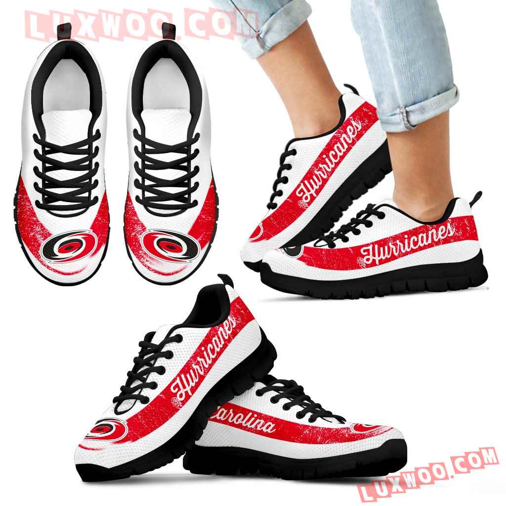 Single Line Logo Carolina Hurricanes Sneakers - Luxwoo.com