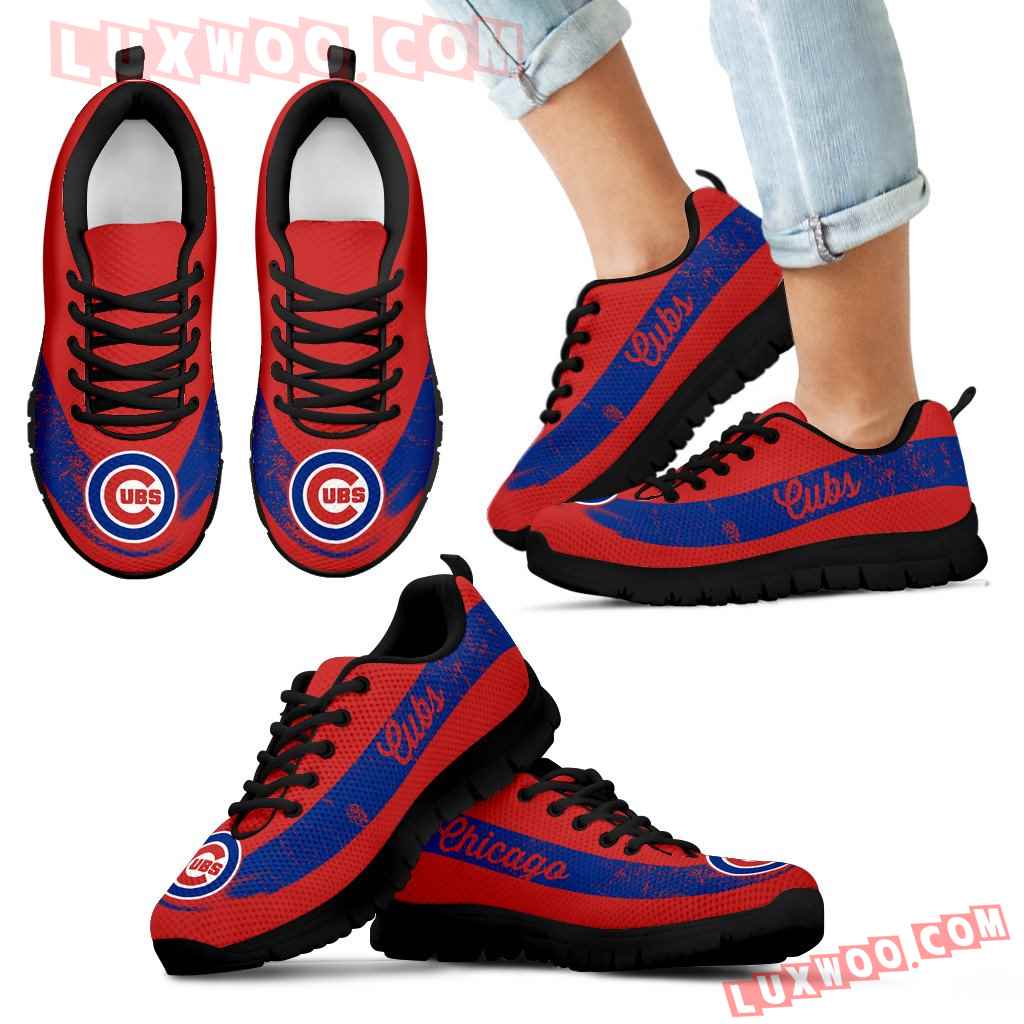 Single Line Logo Chicago Cubs Sneakers