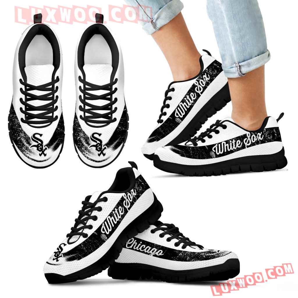 Single Line Logo Chicago White Sox Sneakers