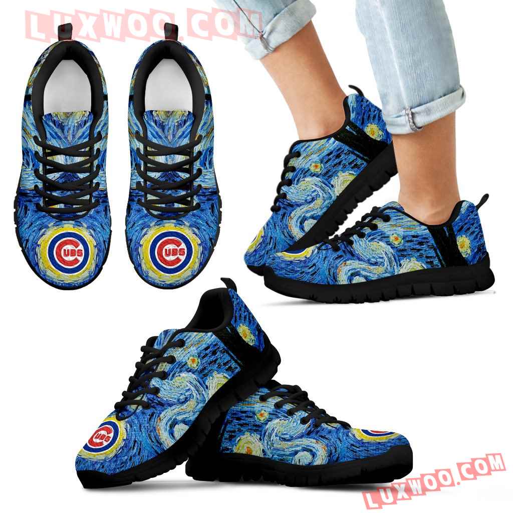 Sky Style Art Nigh Exciting Chicago Cubs Sneakers