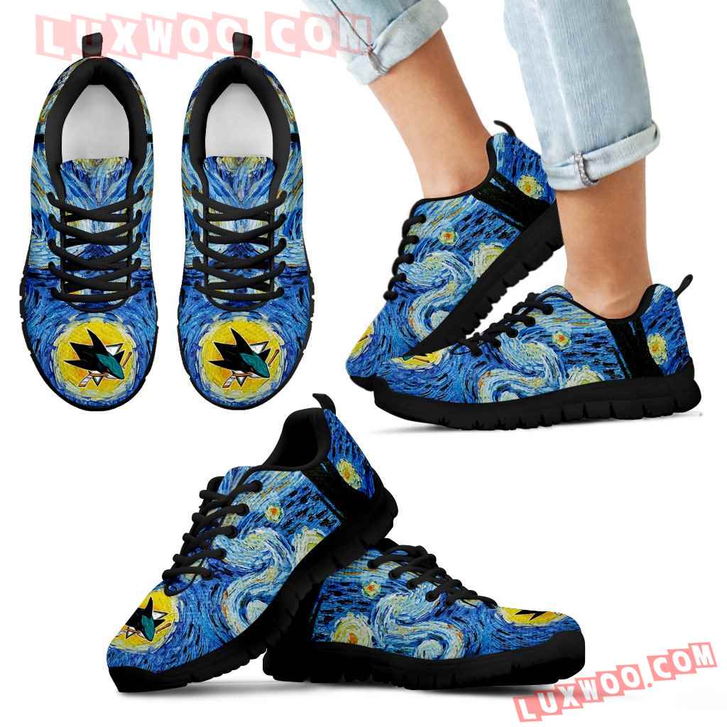 Sky Style Art Nigh Exciting San Jose Sharks Sneakers