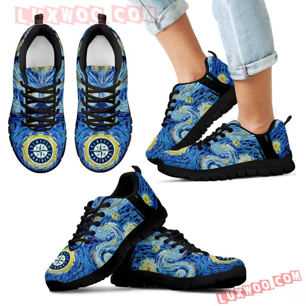 Sky Style Art Nigh Exciting Seattle Mariners Sneakers