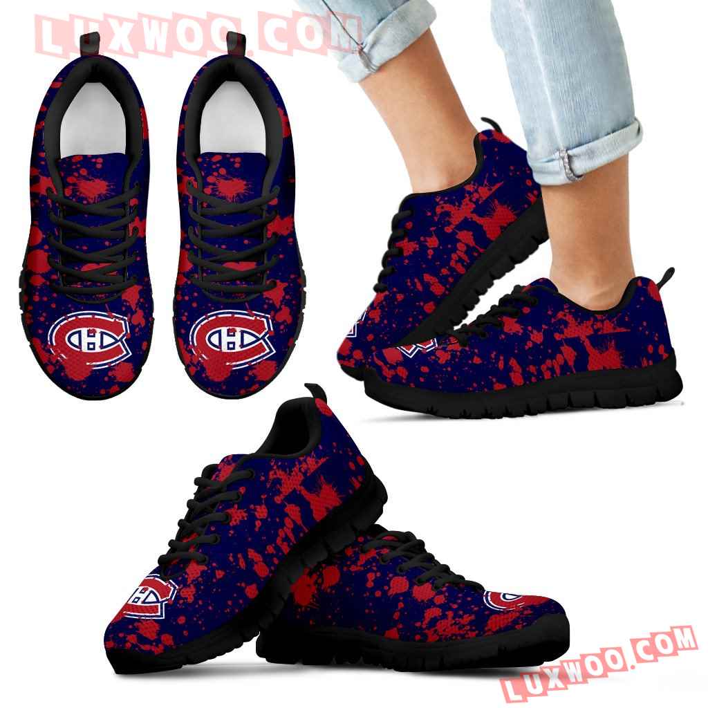 Splatters Watercolor Montreal Canadiens Sneakers