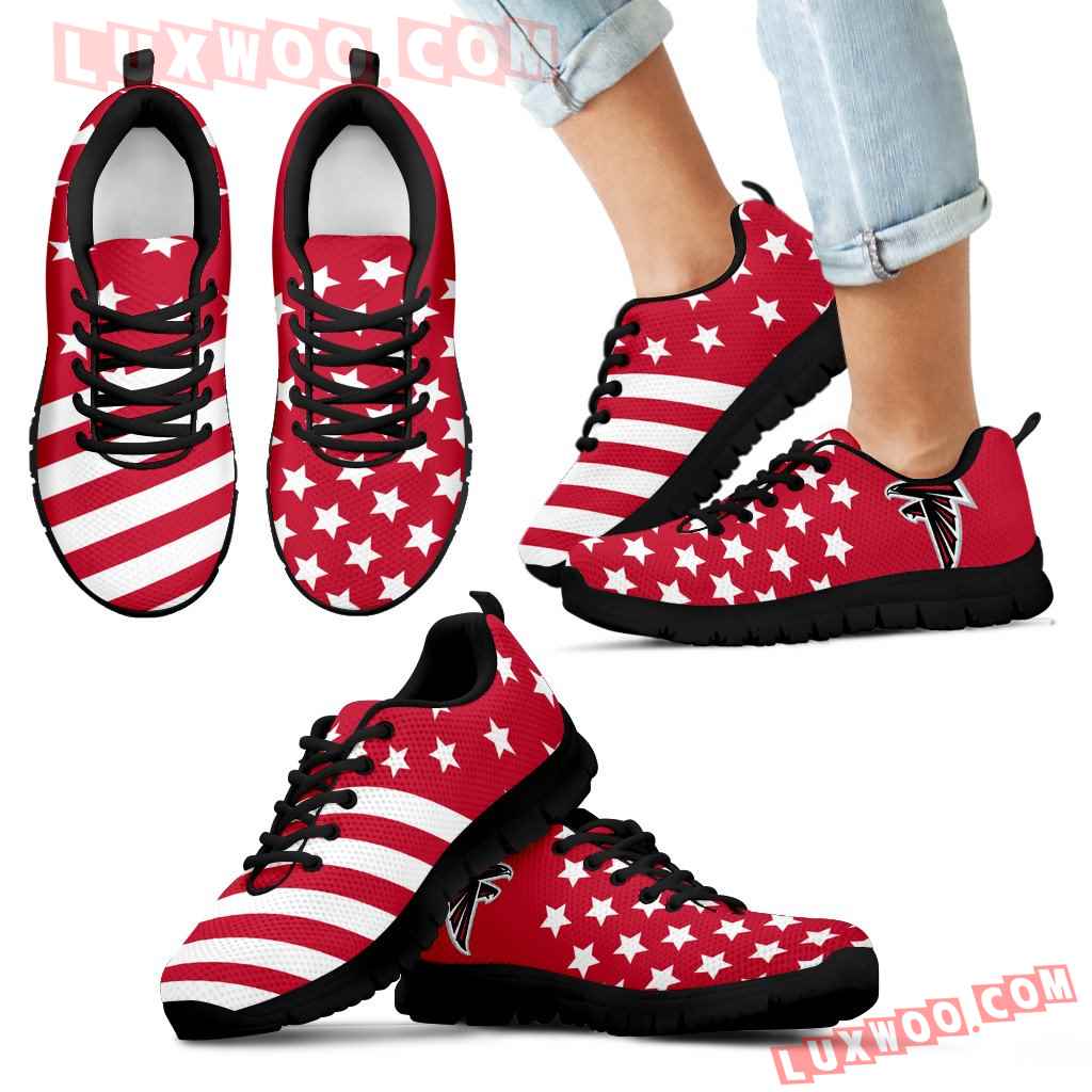 Star America Flag Atlanta Falcons Sneakers