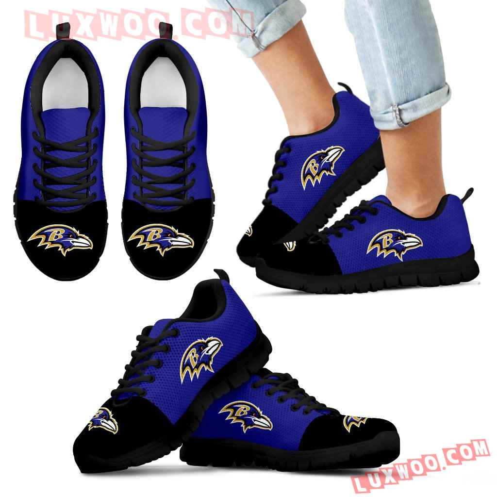Two Colors Aparted Baltimore Ravens Sneakers