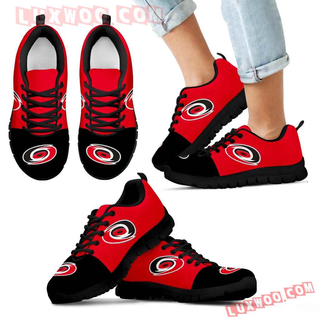 Two Colors Aparted Carolina Hurricanes Sneakers - Luxwoo.com