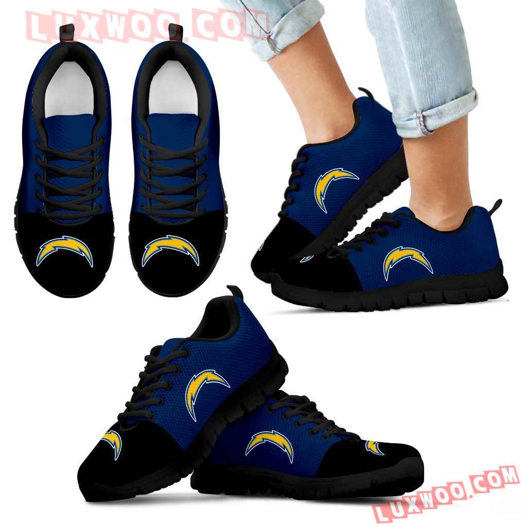 Two Colors Aparted Los Angeles Chargers Sneakers