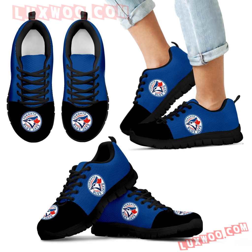 Two Colors Aparted Toronto Blue Jays Sneakers - Luxwoo.com