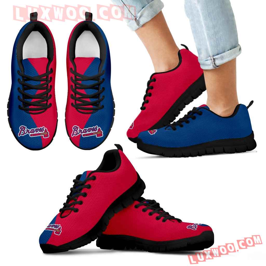 Two Colors Trending Lovely Atlanta Braves Sneakers