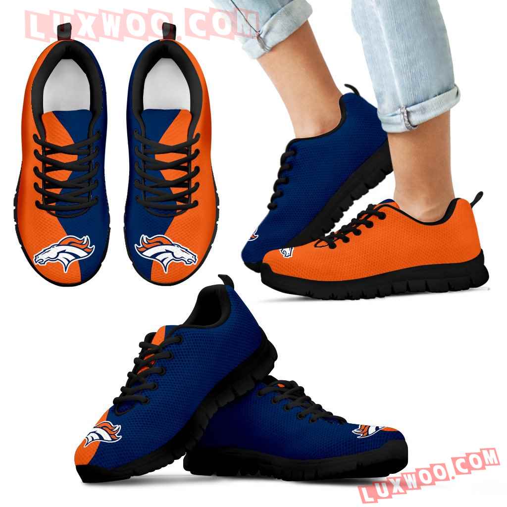 Two Colors Trending Lovely Denver Broncos Sneakers