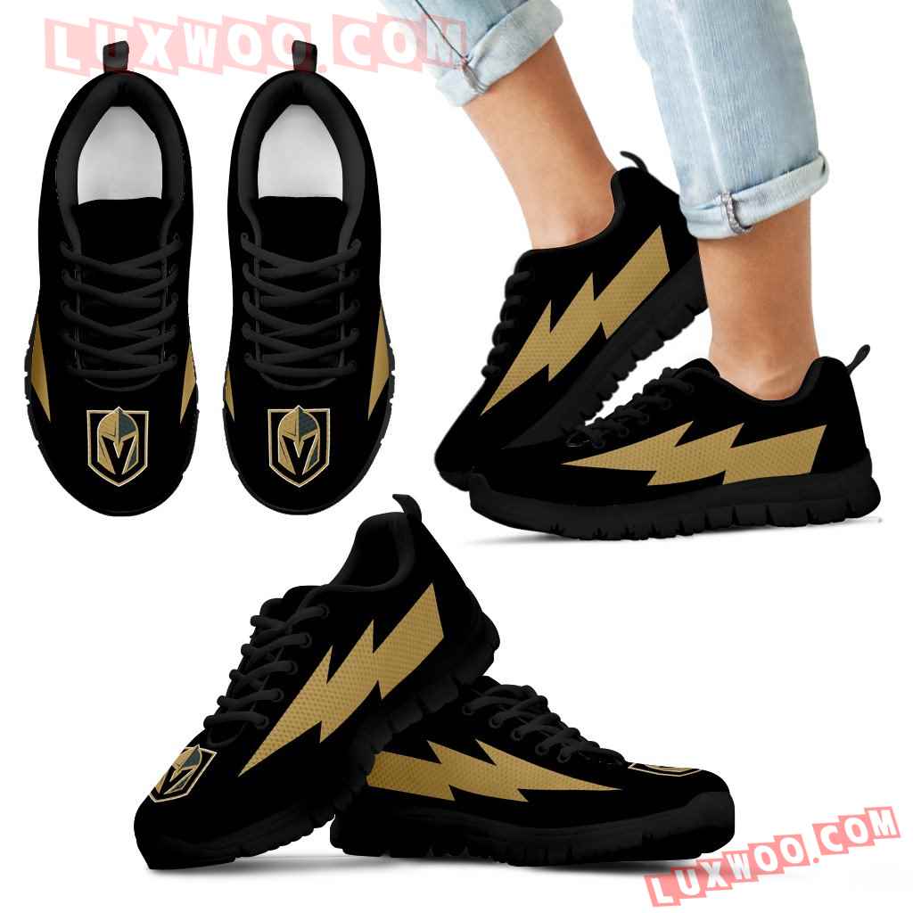 Unique Vegas Golden Knights Sneakers Thunder Lightning Amazing Logo