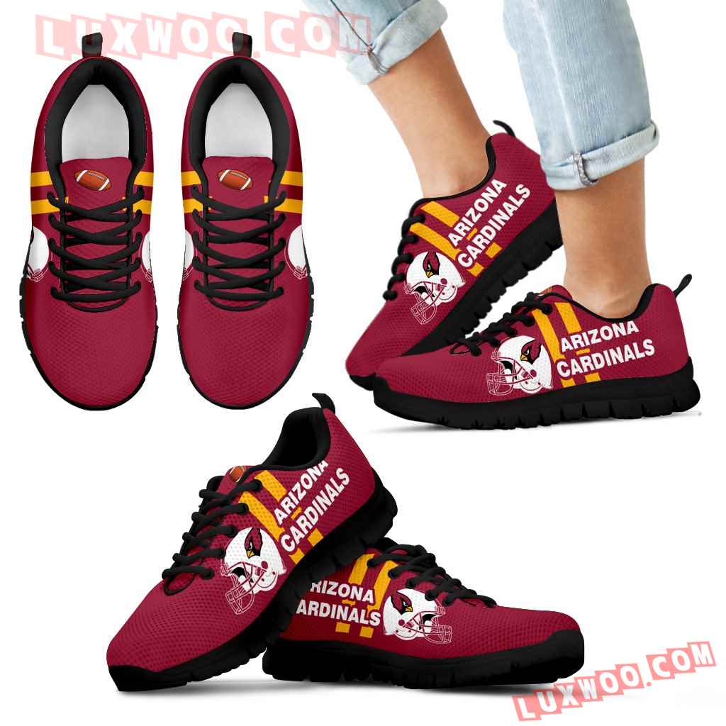 Vertical Two Line Mixed Helmet Arizona Cardinals Sneakers