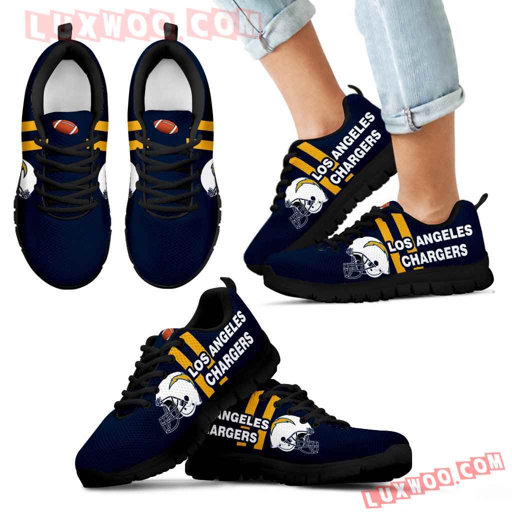 Vertical Two Line Mixed Helmet Los Angeles Chargers Sneakers