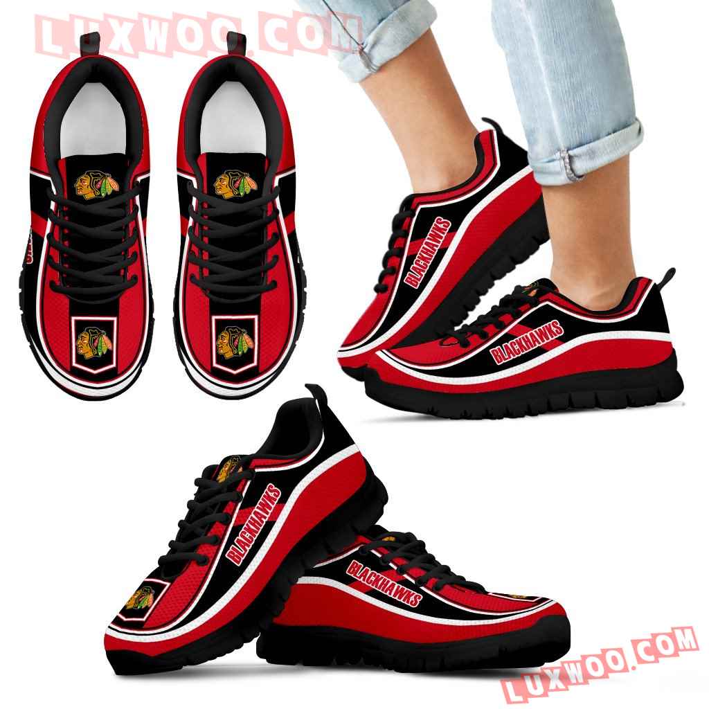 Vintage Color Flag Chicago Blackhawks Sneakers