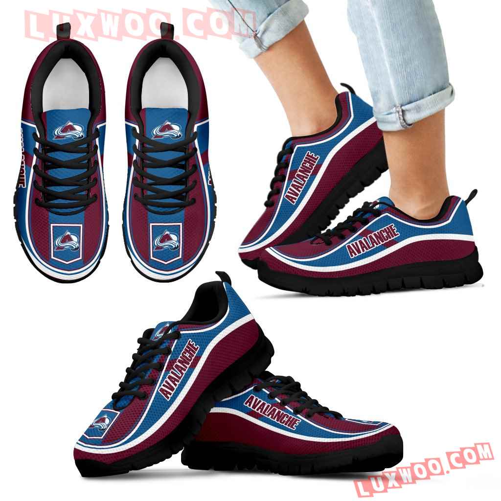 Vintage Color Flag Colorado Avalanche Sneakers