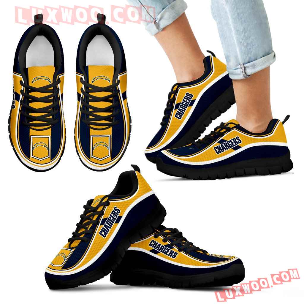 Vintage Color Flag Los Angeles Chargers Sneakers