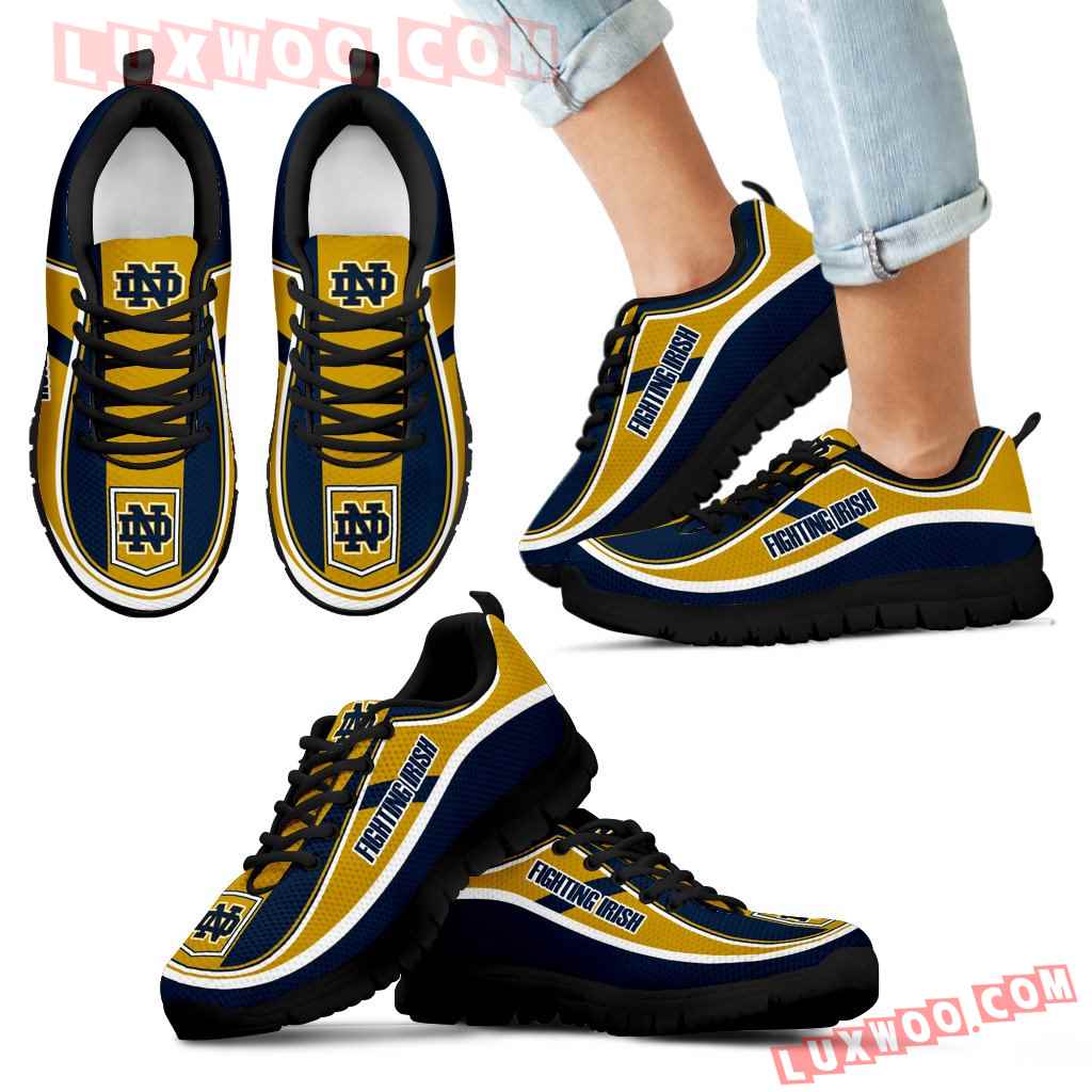 Vintage Color Flag Notre Dame Fighting Irish Sneakers