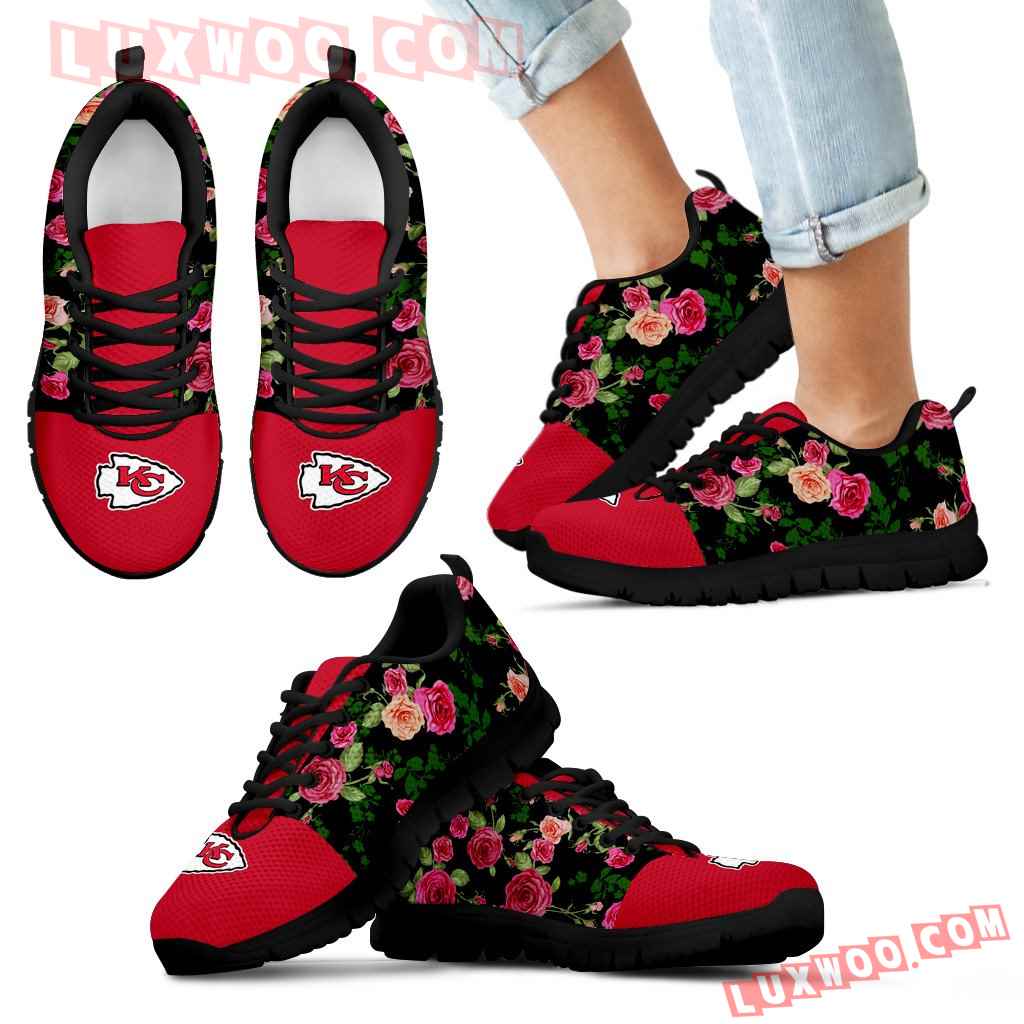 Vintage Floral Kansas City Chiefs Sneakers