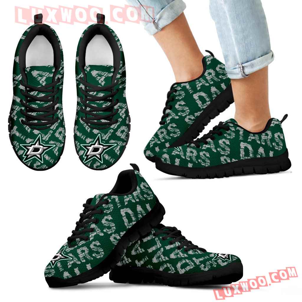 Vintage Logo Beautiful Dallas Stars Sneakers V2