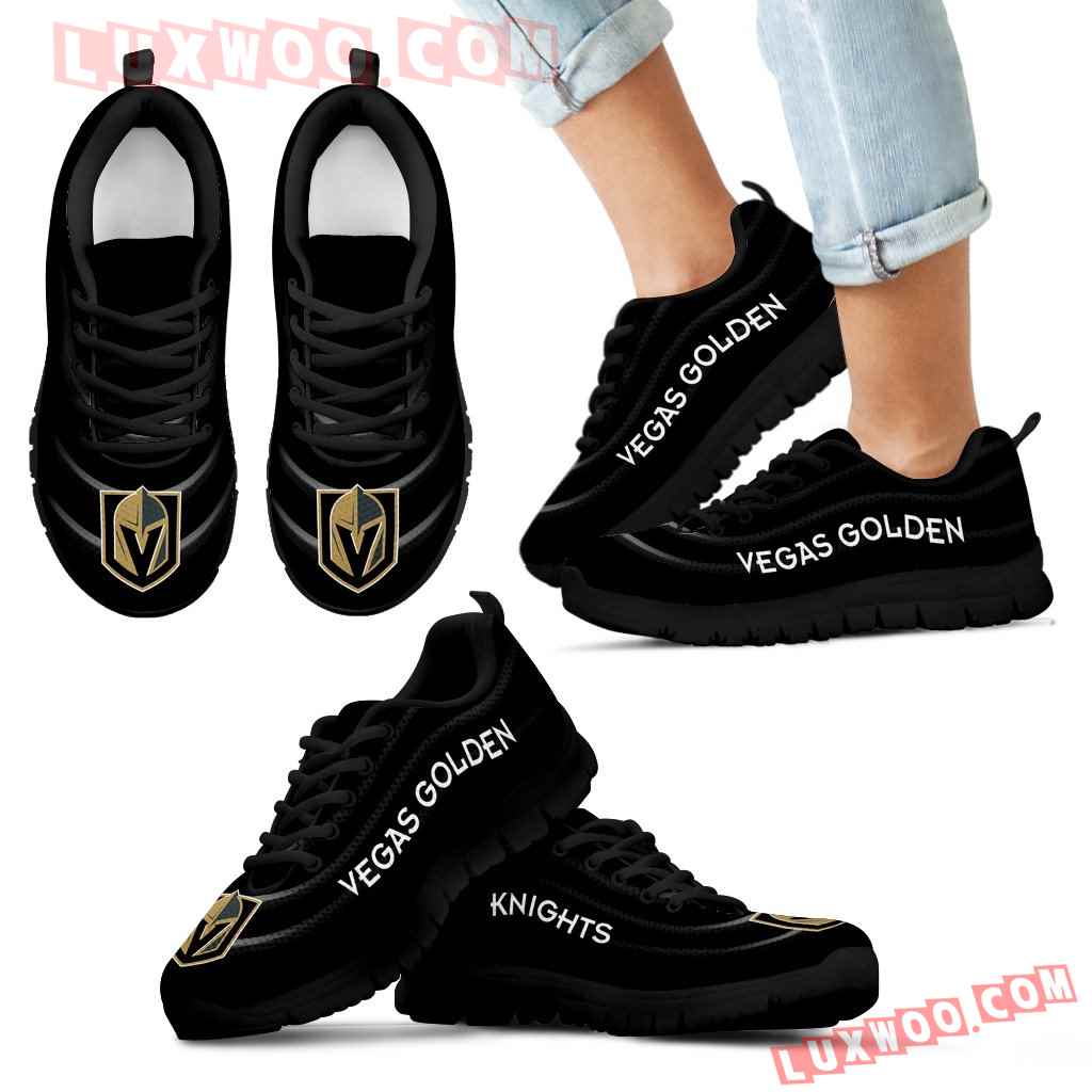 Wave Red Floating Pattern Vegas Golden Knights Sneakers