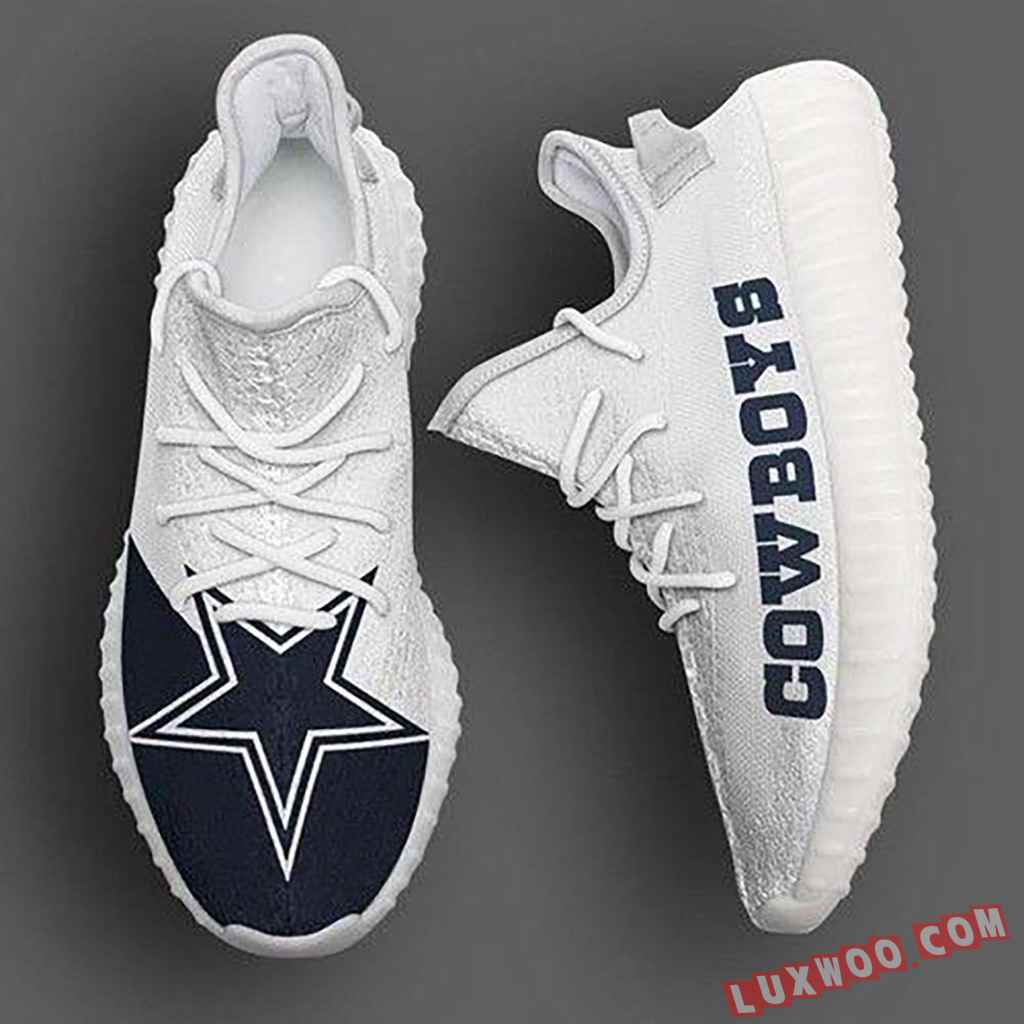 Dallas Cowboys Blue White Running Shoes Yeezy 350v2