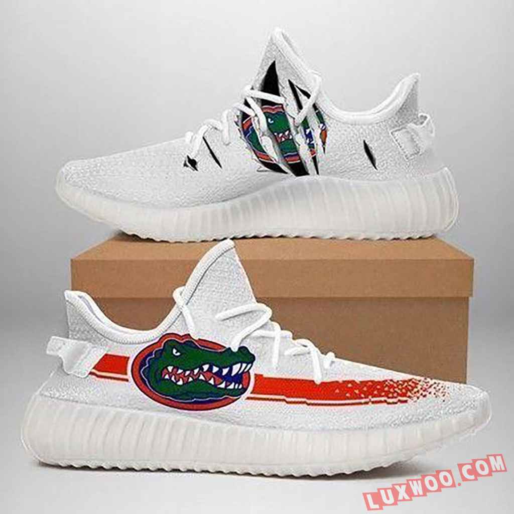 Florida Gators Ripped White Red Running Shoes Yeezy 350v2