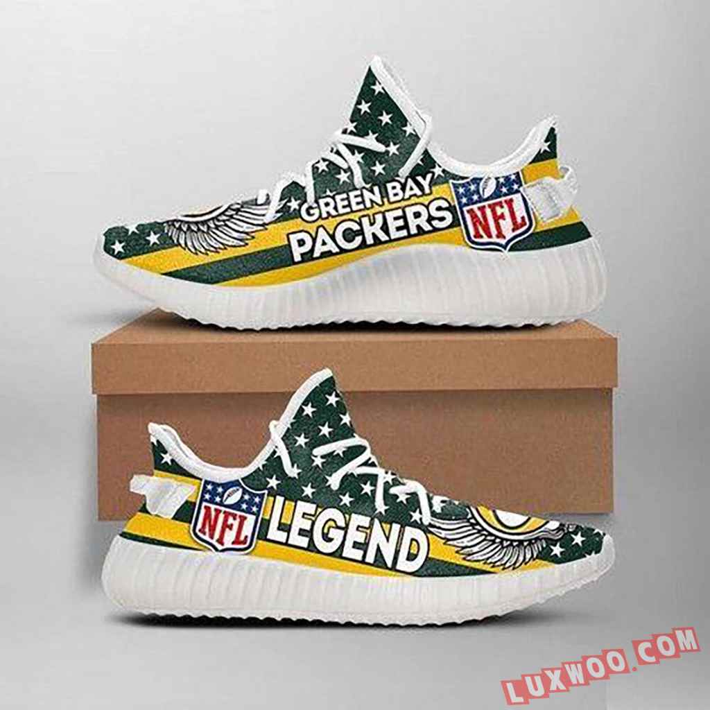 Green Bay Packers Legend Nfl Like Yeezy Packers Shoes