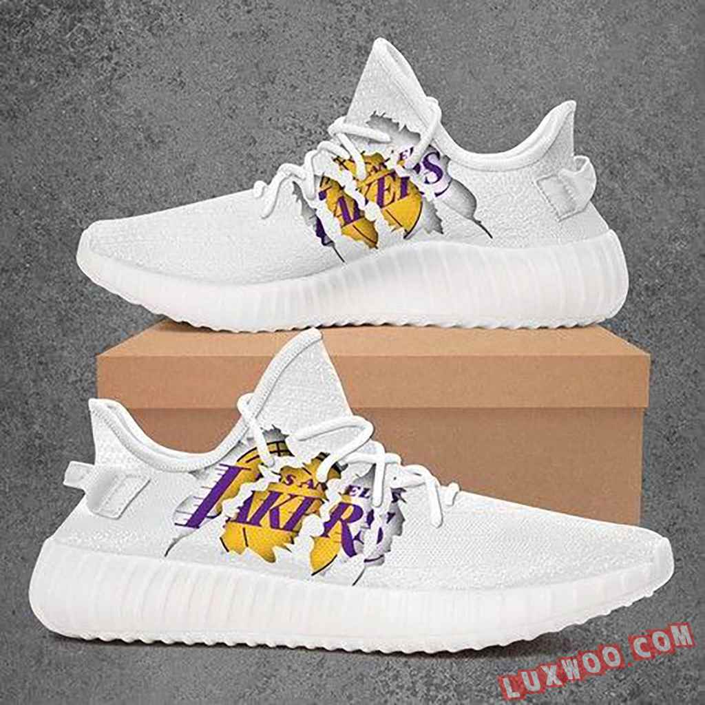 Los Angeles Lakers Nba Yeezy Boost Custom Yeezy Sneakers Shoes