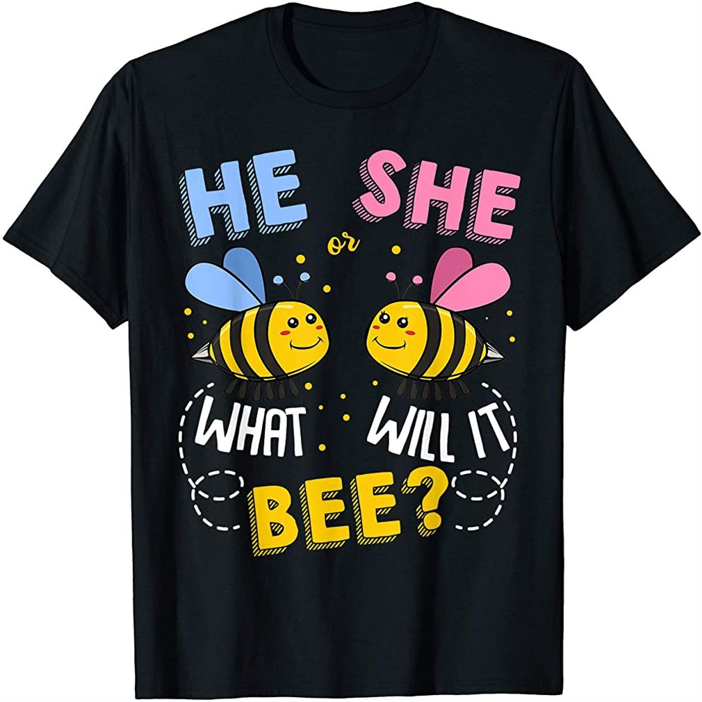 He Or She What Will It Bee Baby Party Gender Reveal Tshirt Plus Size Up To 5xl