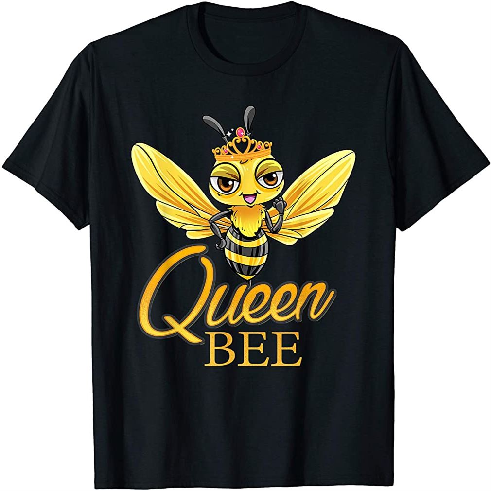 Queen Bee Crown Cute Honey Bee Hive Gift Beekeeping T-shirt Plus Size Up To 5xl