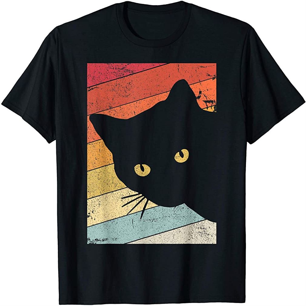 Cat Shirt Retro Style T-shirt Size Up To 5xl
