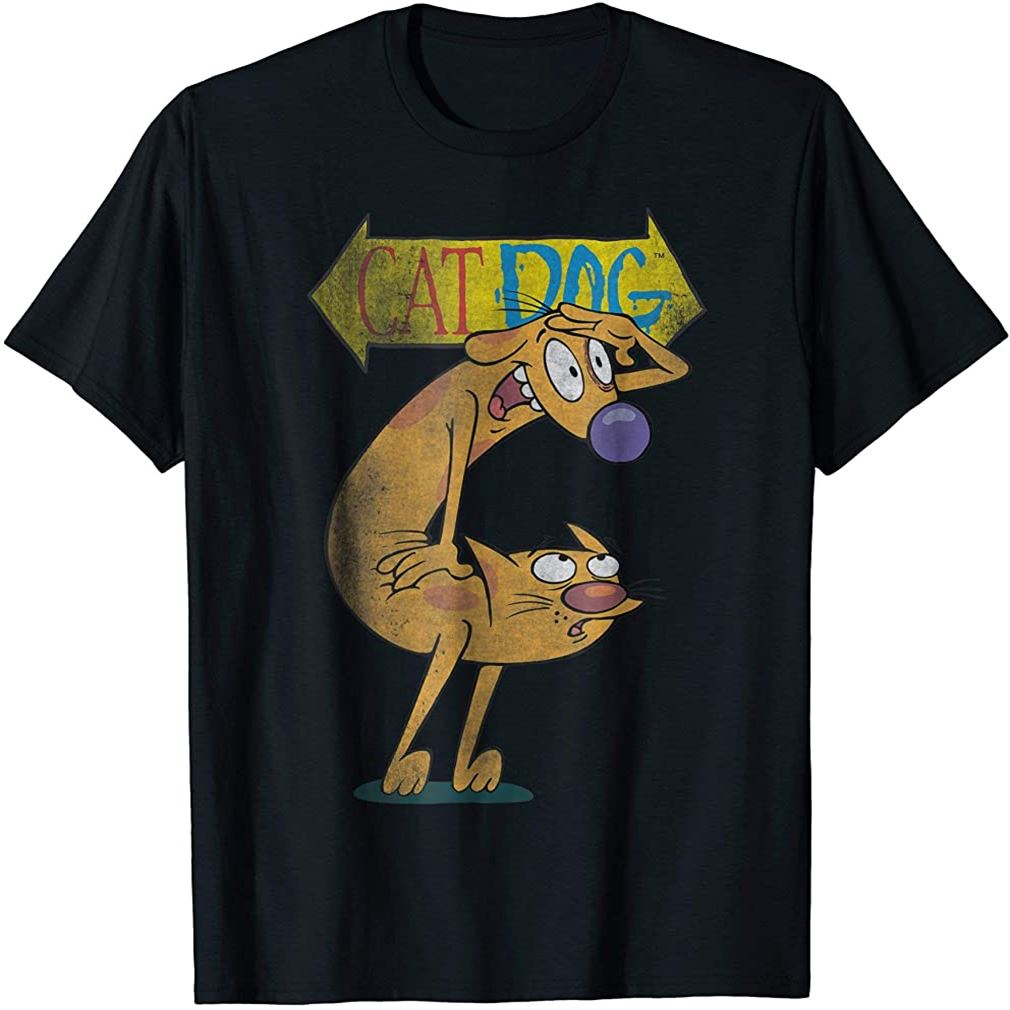 Catdog Character Logo T-shirt Plus Size Up To 5xl