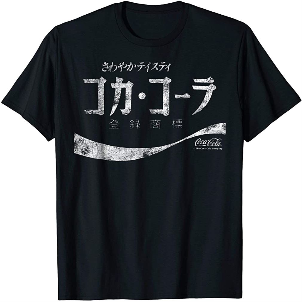 Japanese Coke Logo Graphic T-shirt Size Up To 5xl