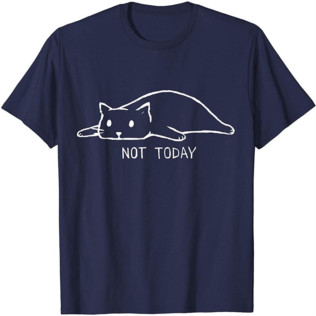 Sorry I Cant Have Plans With My Cat Not Today Crazy Cat Lady T-shirt Plus Size Up To 5xl