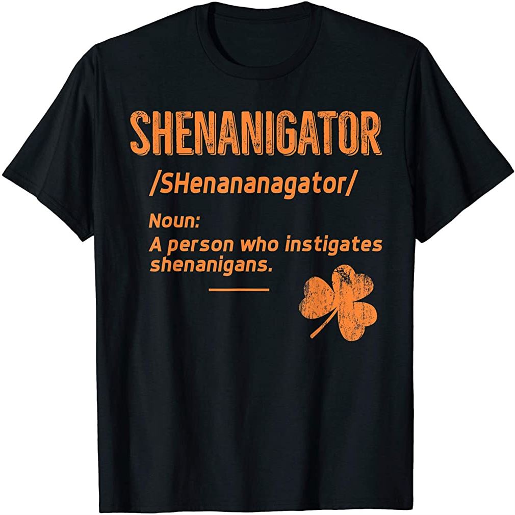 Tee Funny Shenanigator Saint Patricks Tshirt Plus Size Up To 5xl