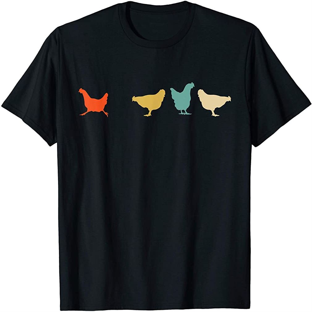 Vintage Chickens Funny Cute Chicken Pet Owner Gift Farm T-shirt Plus Size Up To 5xl